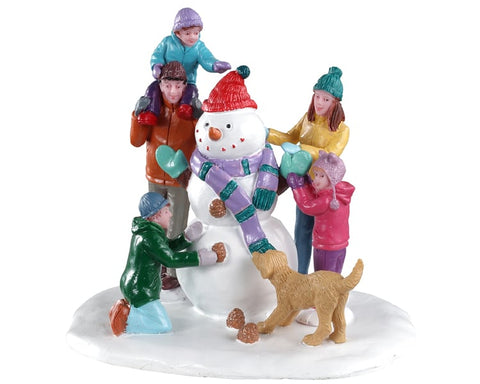 Travail équipe des bonshommes de neige - Village Lemax
