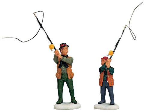 Pêche à la mouche avec papa, ensemble de 2 - Village Lemax