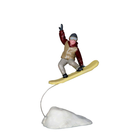Figure avec style en planche à neige - Village Lemax