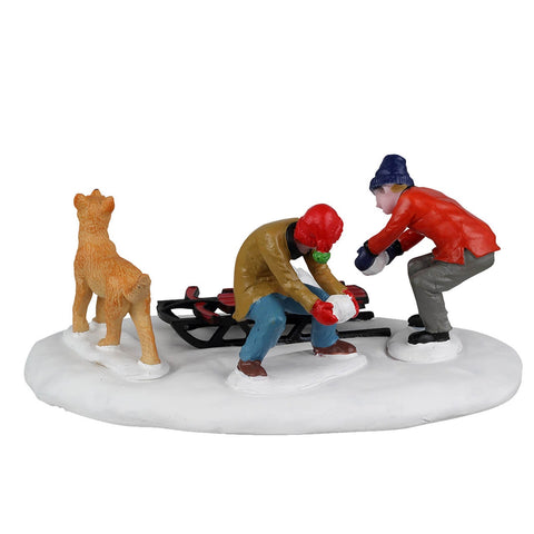 Opération bataille de boules de neige - Village Lemax