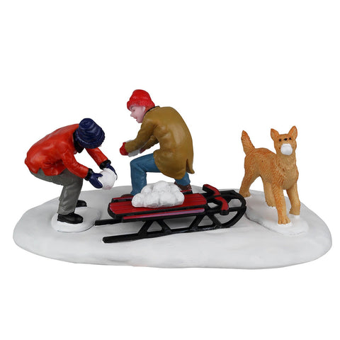 Opération bataille de boules de neige - Village Lemax
