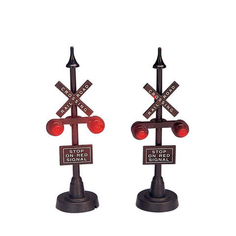 Feu stop ferroviaire, jeu/2, b/o (4.5v) - Village Lemax