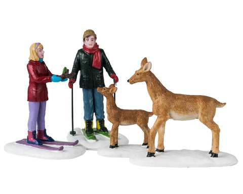 Animaux sauvages amicaux, ensemble de 4 - Village Lemax