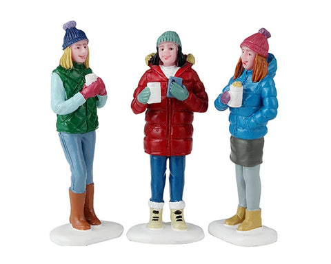Chocolat chaud avec des amis, ensemble de 3 - Village Lemax