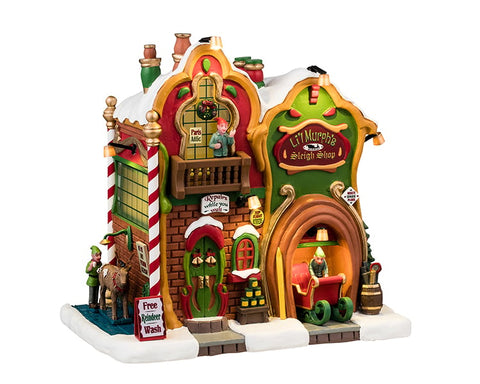 Le magasin de traîneaux de lil Murph, b/o (4.5v) - Village Lemax