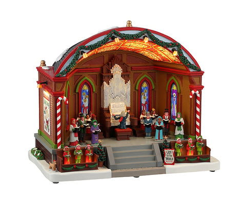 Noël au pavillon du parc, avec adaptateur 4.5v - Village Lemax