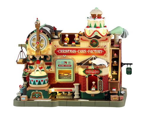 Usine de gâteaux de noël, avec adaptateur 4.5v - Village Lemax