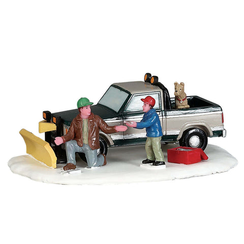 Installation du chasse-neige - Village Lemax